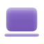 Fioletowa ikona laptopa